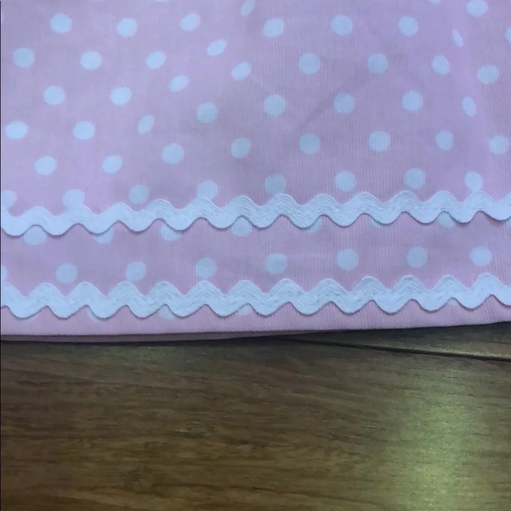 NWOT princess linens pink & white polka dot dress